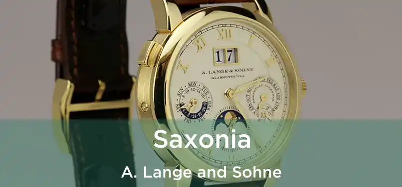  Saxonia A. Lange and Sohne